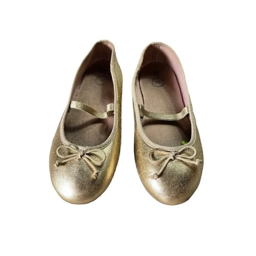 Wonder Nation gold slip-on Girls shoes 11